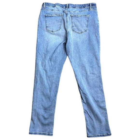 Stitch Star Plus Size 18 Distressed High Rise Skinny Jeans EUC Cotton Blend - Picture 11 of 13